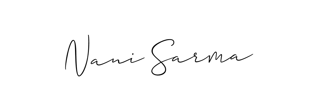 Once you've used our free online signature maker to create your best signature Allison_Script style, it's time to enjoy all of the benefits that Nani Sarma name signing documents. Nani Sarma signature style 2 images and pictures png