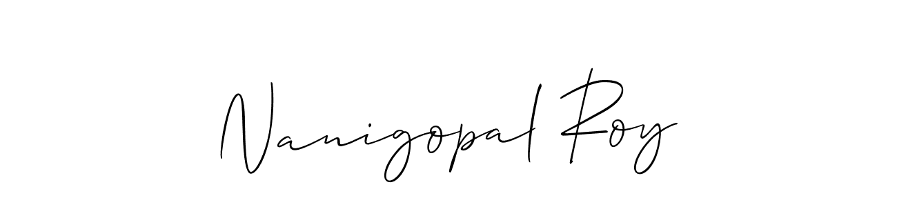 Best and Professional Signature Style for Nanigopal Roy. Allison_Script Best Signature Style Collection. Nanigopal Roy signature style 2 images and pictures png