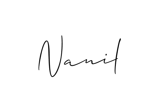 Here are the top 10 professional signature styles for the name Nanil. These are the best autograph styles you can use for your name. Nanil signature style 2 images and pictures png
