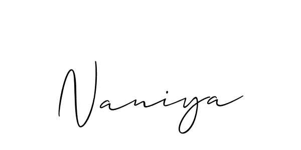 How to Draw Naniya signature style? Allison_Script is a latest design signature styles for name Naniya. Naniya signature style 2 images and pictures png