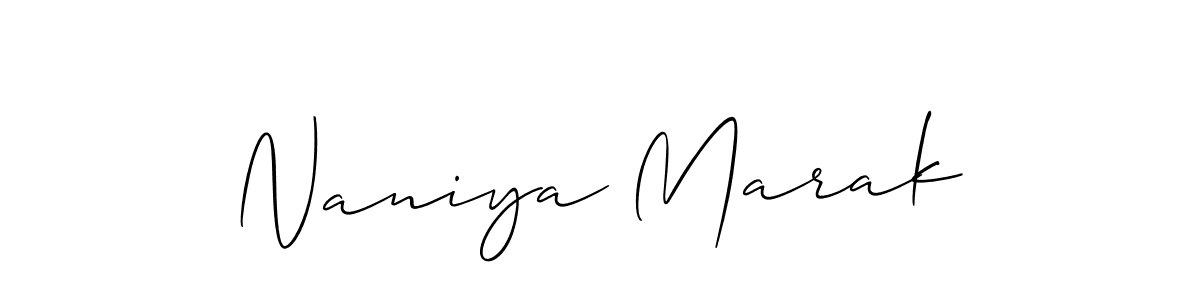The best way (Allison_Script) to make a short signature is to pick only two or three words in your name. The name Naniya Marak include a total of six letters. For converting this name. Naniya Marak signature style 2 images and pictures png