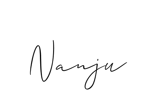 Also You can easily find your signature by using the search form. We will create Nanju name handwritten signature images for you free of cost using Allison_Script sign style. Nanju signature style 2 images and pictures png