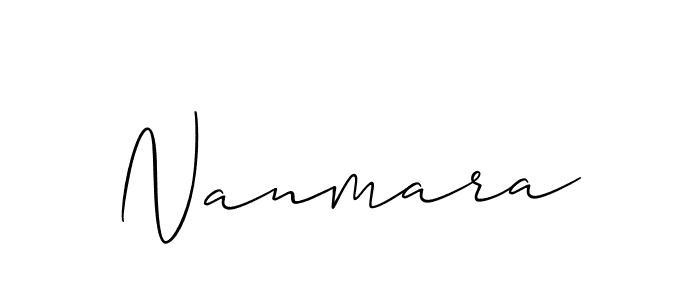 The best way (Allison_Script) to make a short signature is to pick only two or three words in your name. The name Nanmara include a total of six letters. For converting this name. Nanmara signature style 2 images and pictures png