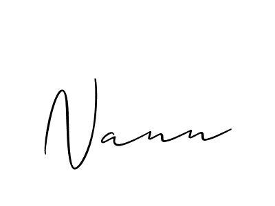 Make a beautiful signature design for name Nann. Use this online signature maker to create a handwritten signature for free. Nann signature style 2 images and pictures png