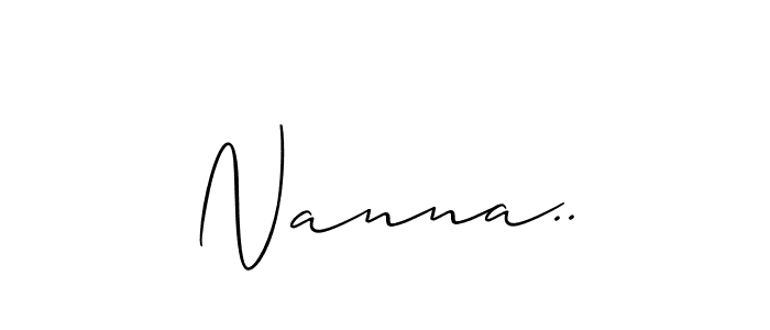 How to Draw Nanna.. signature style? Allison_Script is a latest design signature styles for name Nanna... Nanna.. signature style 2 images and pictures png