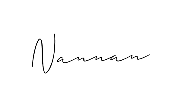 Best and Professional Signature Style for Nannan. Allison_Script Best Signature Style Collection. Nannan signature style 2 images and pictures png
