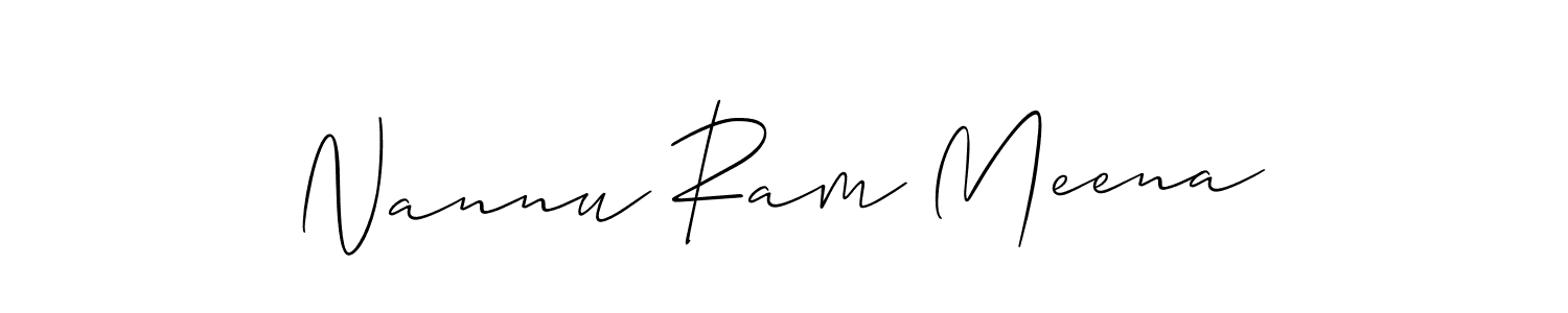 Make a beautiful signature design for name Nannu Ram Meena. Use this online signature maker to create a handwritten signature for free. Nannu Ram Meena signature style 2 images and pictures png