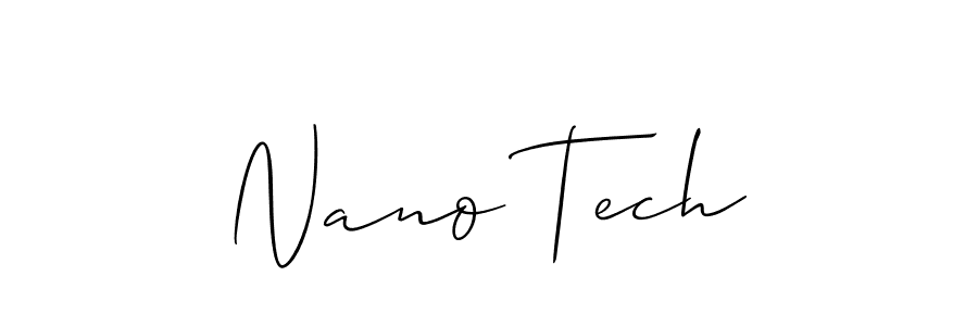 It looks lik you need a new signature style for name Nano Tech. Design unique handwritten (Allison_Script) signature with our free signature maker in just a few clicks. Nano Tech signature style 2 images and pictures png