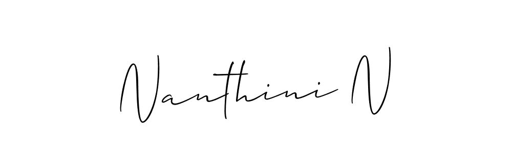 Once you've used our free online signature maker to create your best signature Allison_Script style, it's time to enjoy all of the benefits that Nanthini N name signing documents. Nanthini N signature style 2 images and pictures png