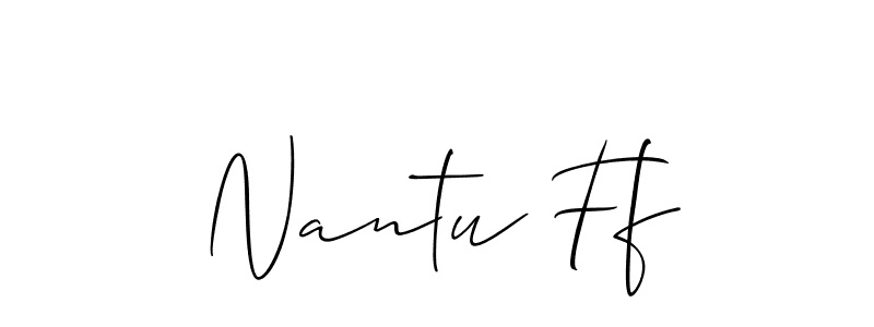 Also we have Nantu Ff name is the best signature style. Create professional handwritten signature collection using Allison_Script autograph style. Nantu Ff signature style 2 images and pictures png