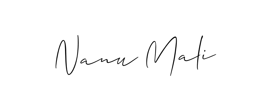 Here are the top 10 professional signature styles for the name Nanu Mali. These are the best autograph styles you can use for your name. Nanu Mali signature style 2 images and pictures png