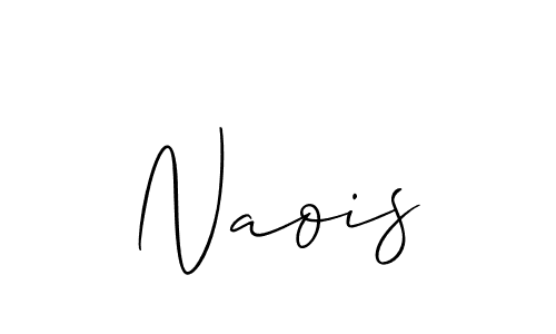 You should practise on your own different ways (Allison_Script) to write your name (Naois) in signature. don't let someone else do it for you. Naois signature style 2 images and pictures png