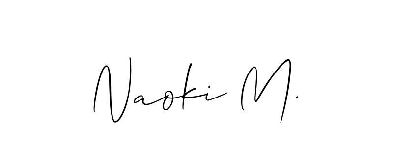 Naoki M. stylish signature style. Best Handwritten Sign (Allison_Script) for my name. Handwritten Signature Collection Ideas for my name Naoki M.. Naoki M. signature style 2 images and pictures png