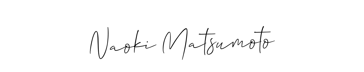 How to make Naoki Matsumoto signature? Allison_Script is a professional autograph style. Create handwritten signature for Naoki Matsumoto name. Naoki Matsumoto signature style 2 images and pictures png