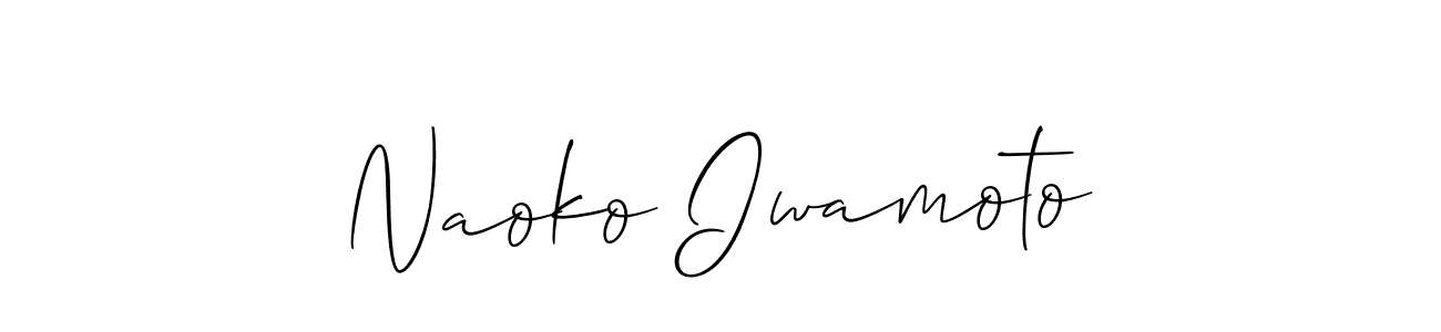Here are the top 10 professional signature styles for the name Naoko Iwamoto. These are the best autograph styles you can use for your name. Naoko Iwamoto signature style 2 images and pictures png