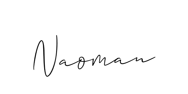 The best way (Allison_Script) to make a short signature is to pick only two or three words in your name. The name Naoman include a total of six letters. For converting this name. Naoman signature style 2 images and pictures png