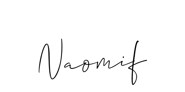Create a beautiful signature design for name Naomif. With this signature (Allison_Script) fonts, you can make a handwritten signature for free. Naomif signature style 2 images and pictures png