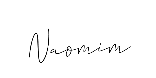 Also we have Naomim name is the best signature style. Create professional handwritten signature collection using Allison_Script autograph style. Naomim signature style 2 images and pictures png