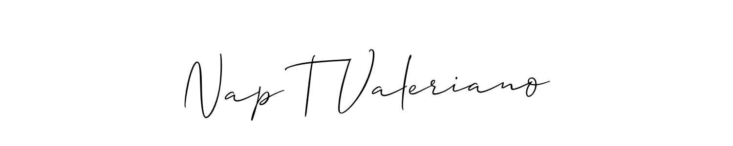 You should practise on your own different ways (Allison_Script) to write your name (Nap T Valeriano) in signature. don't let someone else do it for you. Nap T Valeriano signature style 2 images and pictures png