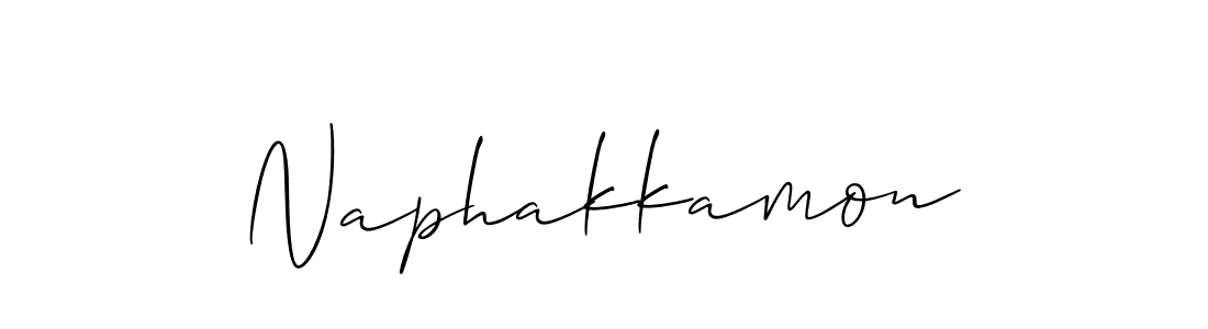 Make a beautiful signature design for name Naphakkamon. With this signature (Allison_Script) style, you can create a handwritten signature for free. Naphakkamon signature style 2 images and pictures png