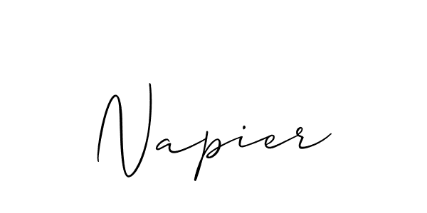 Best and Professional Signature Style for Napier. Allison_Script Best Signature Style Collection. Napier signature style 2 images and pictures png