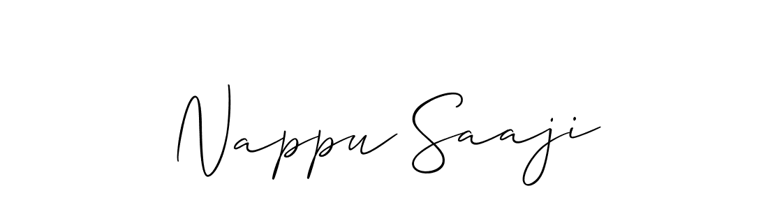 This is the best signature style for the Nappu Saaji name. Also you like these signature font (Allison_Script). Mix name signature. Nappu Saaji signature style 2 images and pictures png