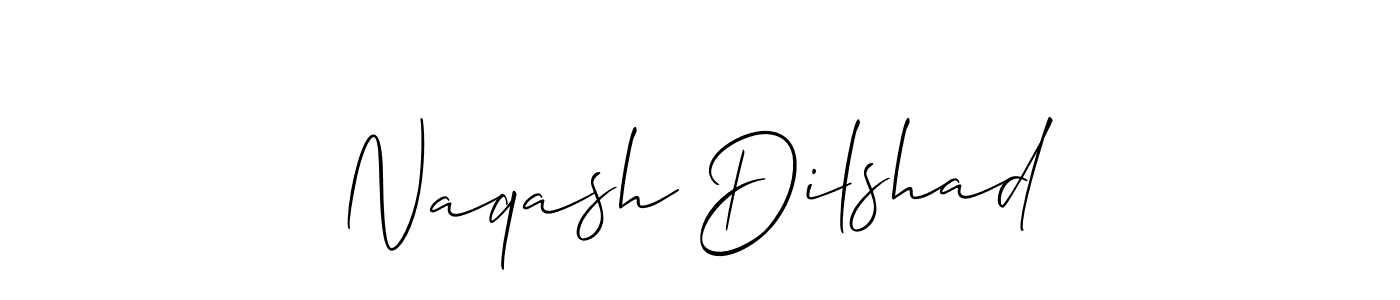 Also we have Naqash Dilshad name is the best signature style. Create professional handwritten signature collection using Allison_Script autograph style. Naqash Dilshad signature style 2 images and pictures png