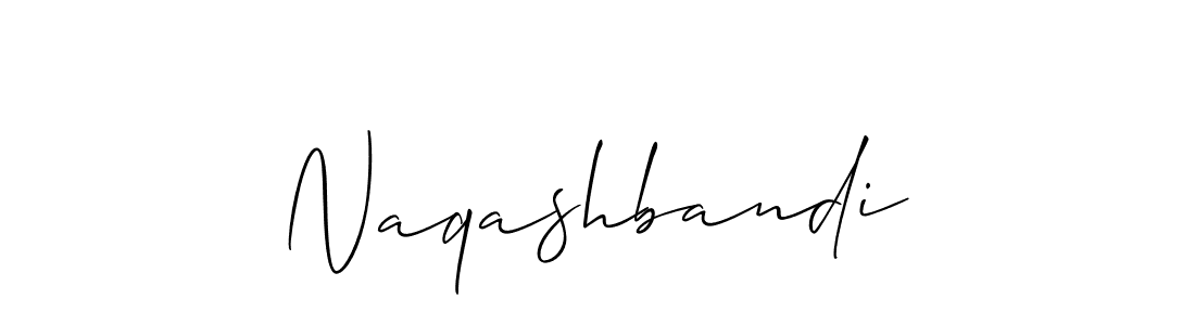 Use a signature maker to create a handwritten signature online. With this signature software, you can design (Allison_Script) your own signature for name Naqashbandi. Naqashbandi signature style 2 images and pictures png