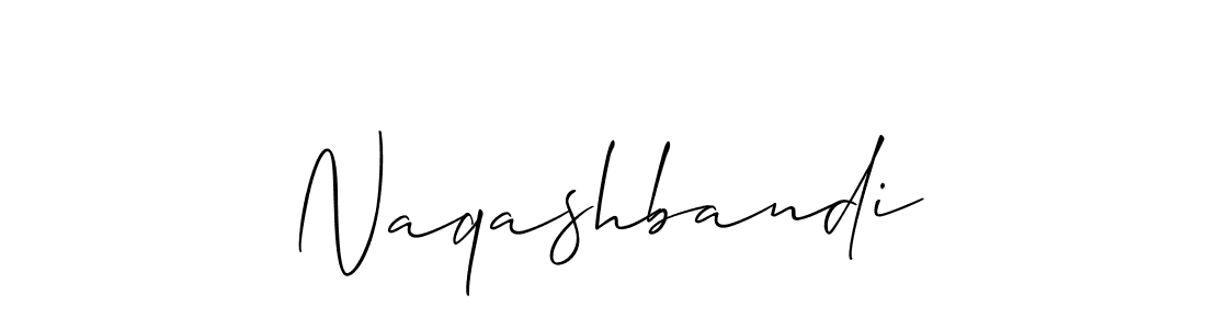 Use a signature maker to create a handwritten signature online. With this signature software, you can design (Allison_Script) your own signature for name Naqashbandi. Naqashbandi signature style 2 images and pictures png