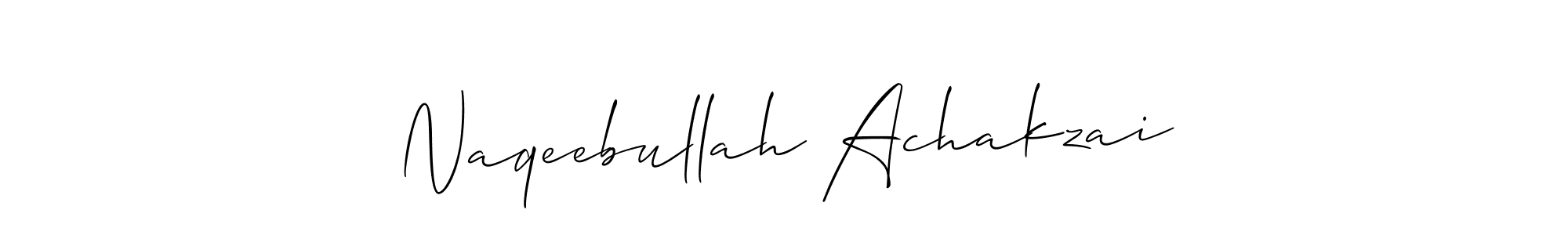 if you are searching for the best signature style for your name Naqeebullah Achakzai. so please give up your signature search. here we have designed multiple signature styles  using Allison_Script. Naqeebullah Achakzai signature style 2 images and pictures png