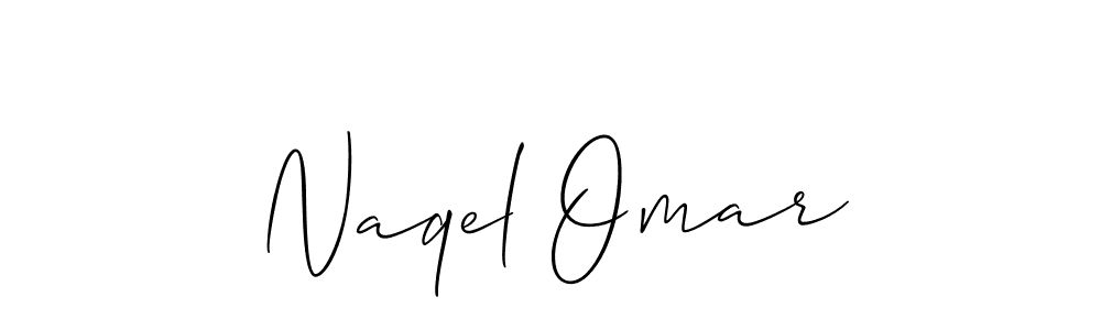 Create a beautiful signature design for name Naqel Omar. With this signature (Allison_Script) fonts, you can make a handwritten signature for free. Naqel Omar signature style 2 images and pictures png