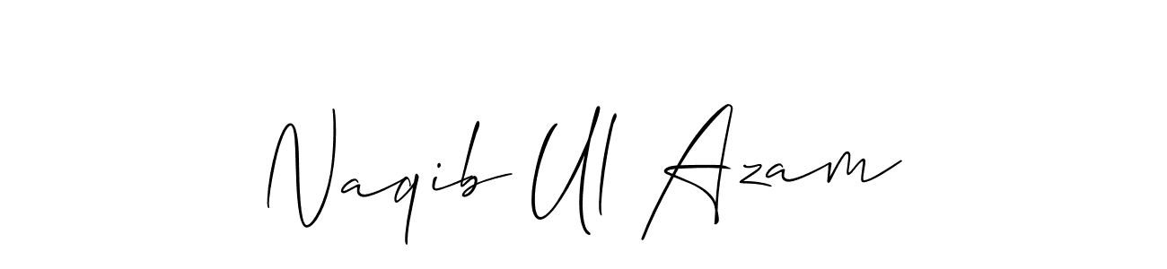 Naqib Ul Azam stylish signature style. Best Handwritten Sign (Allison_Script) for my name. Handwritten Signature Collection Ideas for my name Naqib Ul Azam. Naqib Ul Azam signature style 2 images and pictures png