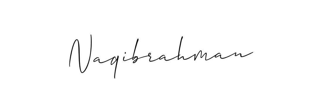 How to make Naqibrahman name signature. Use Allison_Script style for creating short signs online. This is the latest handwritten sign. Naqibrahman signature style 2 images and pictures png