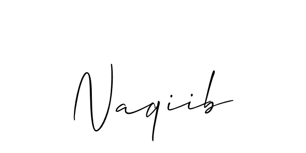 Naqiib stylish signature style. Best Handwritten Sign (Allison_Script) for my name. Handwritten Signature Collection Ideas for my name Naqiib. Naqiib signature style 2 images and pictures png
