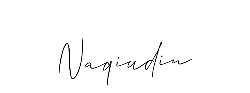 How to make Naqiudin signature? Allison_Script is a professional autograph style. Create handwritten signature for Naqiudin name. Naqiudin signature style 2 images and pictures png