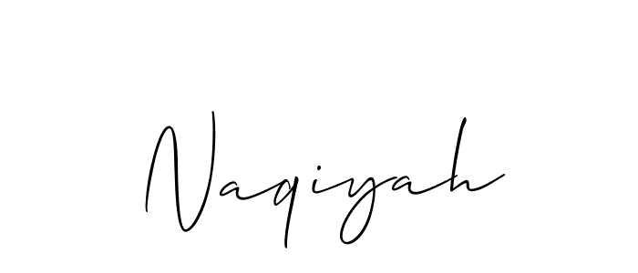 How to Draw Naqiyah signature style? Allison_Script is a latest design signature styles for name Naqiyah. Naqiyah signature style 2 images and pictures png