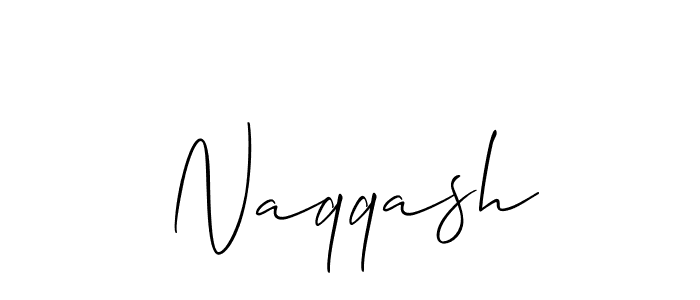 Create a beautiful signature design for name Naqqash. With this signature (Allison_Script) fonts, you can make a handwritten signature for free. Naqqash signature style 2 images and pictures png