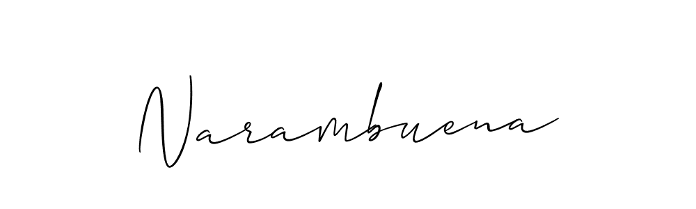 Also You can easily find your signature by using the search form. We will create Narambuena name handwritten signature images for you free of cost using Allison_Script sign style. Narambuena signature style 2 images and pictures png