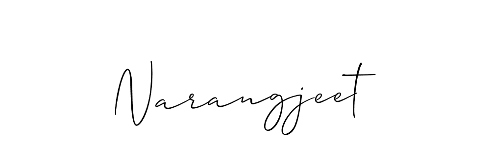 Allison_Script is a professional signature style that is perfect for those who want to add a touch of class to their signature. It is also a great choice for those who want to make their signature more unique. Get Narangjeet name to fancy signature for free. Narangjeet signature style 2 images and pictures png