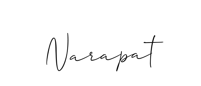 Similarly Allison_Script is the best handwritten signature design. Signature creator online .You can use it as an online autograph creator for name Narapat. Narapat signature style 2 images and pictures png