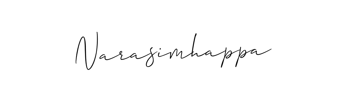 Design your own signature with our free online signature maker. With this signature software, you can create a handwritten (Allison_Script) signature for name Narasimhappa. Narasimhappa signature style 2 images and pictures png