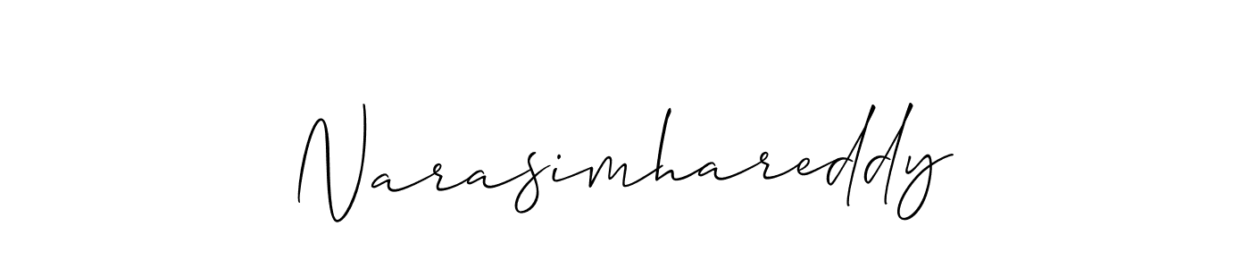 Allison_Script is a professional signature style that is perfect for those who want to add a touch of class to their signature. It is also a great choice for those who want to make their signature more unique. Get Narasimhareddy name to fancy signature for free. Narasimhareddy signature style 2 images and pictures png