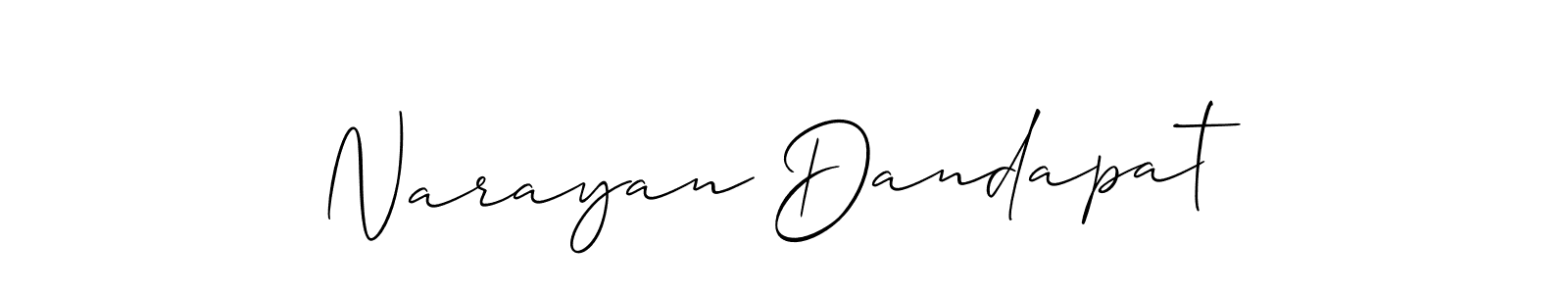 Use a signature maker to create a handwritten signature online. With this signature software, you can design (Allison_Script) your own signature for name Narayan Dandapat. Narayan Dandapat signature style 2 images and pictures png