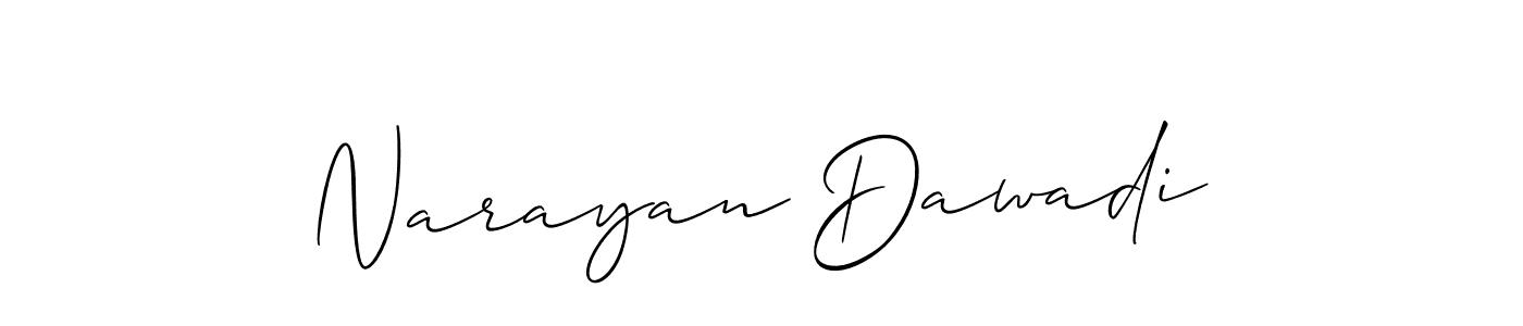 Also we have Narayan Dawadi name is the best signature style. Create professional handwritten signature collection using Allison_Script autograph style. Narayan Dawadi signature style 2 images and pictures png