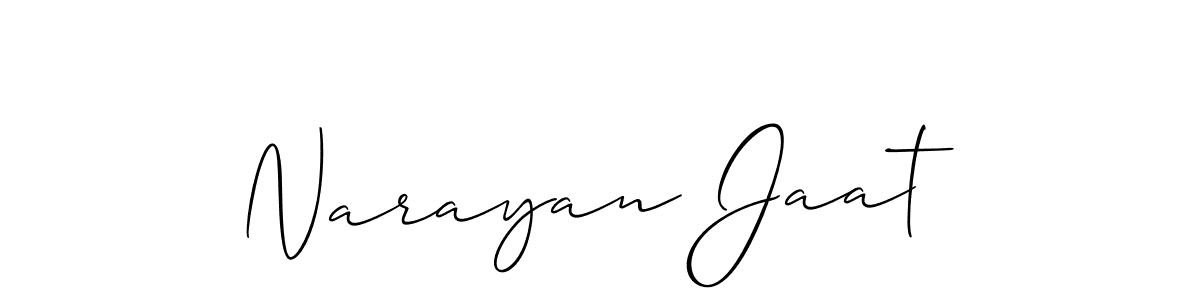 Also we have Narayan Jaat name is the best signature style. Create professional handwritten signature collection using Allison_Script autograph style. Narayan Jaat signature style 2 images and pictures png