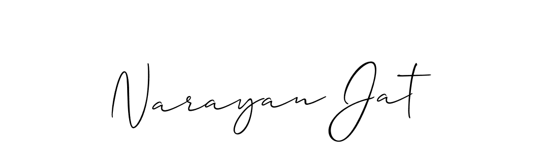 Also we have Narayan Jat name is the best signature style. Create professional handwritten signature collection using Allison_Script autograph style. Narayan Jat signature style 2 images and pictures png