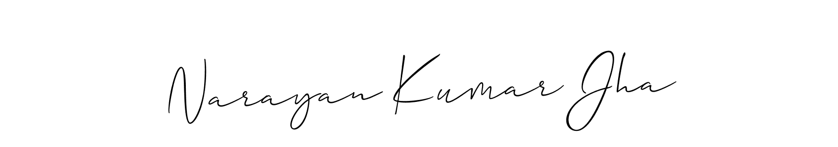 Best and Professional Signature Style for Narayan Kumar Jha. Allison_Script Best Signature Style Collection. Narayan Kumar Jha signature style 2 images and pictures png