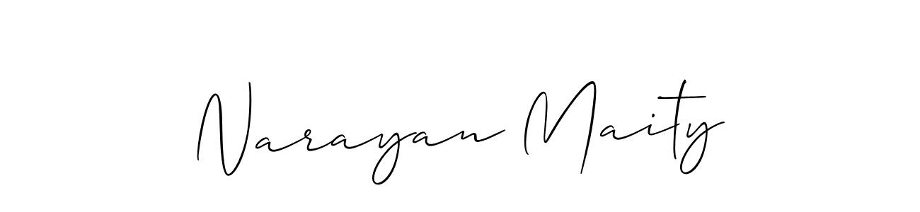 You should practise on your own different ways (Allison_Script) to write your name (Narayan Maity) in signature. don't let someone else do it for you. Narayan Maity signature style 2 images and pictures png