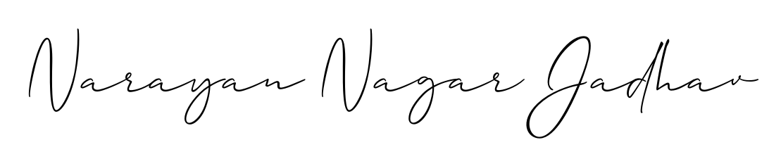 Master the art of signing with Narayan Nagar Jadhav written in fluent Allison_Script script. A great template to practice and refine your handwriting. Narayan Nagar Jadhav signature style 2 images and pictures png