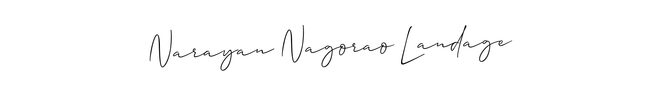 Once you've used our free online signature maker to create your best signature Allison_Script style, it's time to enjoy all of the benefits that Narayan Nagorao Landage name signing documents. Narayan Nagorao Landage signature style 2 images and pictures png